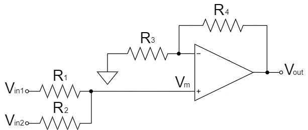 オペアンプ 加算回路 平均値回路 非反転増幅回路