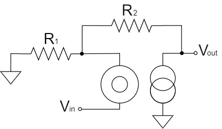 オペアンプ 非反転増幅回路 ヌラーモデル
