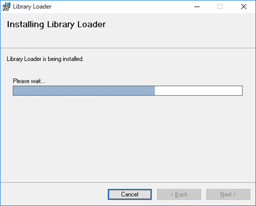 RS Library Loader インストール完了 待機